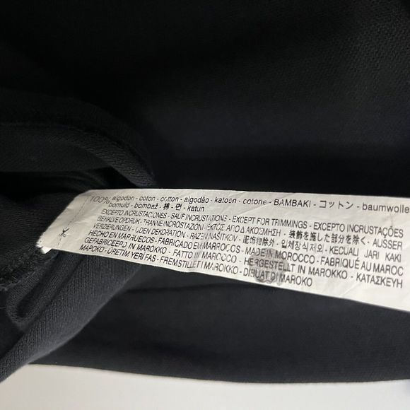 Zara Man Polo Shirt Short Sleeve Black W/ Metal Studded Accents Small Rare NWOT - Picture 6 of 9